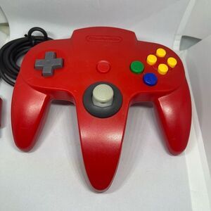 N64 Nintendo OEM Red Controller New GC style Joystick User Tested Everything Wor